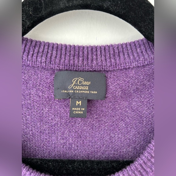 Jcrew crewneck cashmere sweater purple - Picture 3 of 10